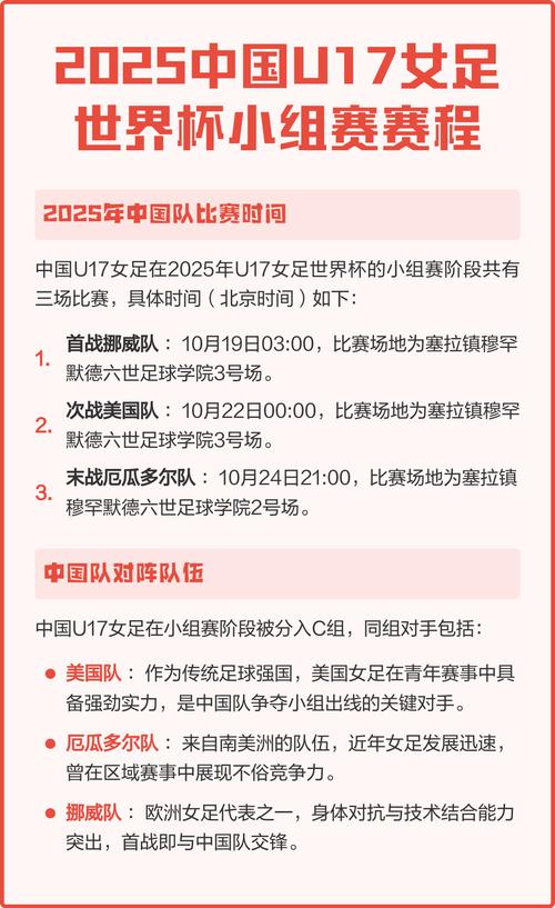 2024年U17女足世界杯赛程安排是怎样的?