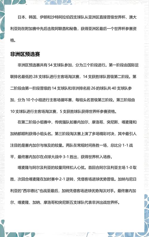 卡塔尔世界杯预选赛赛程表最新版？