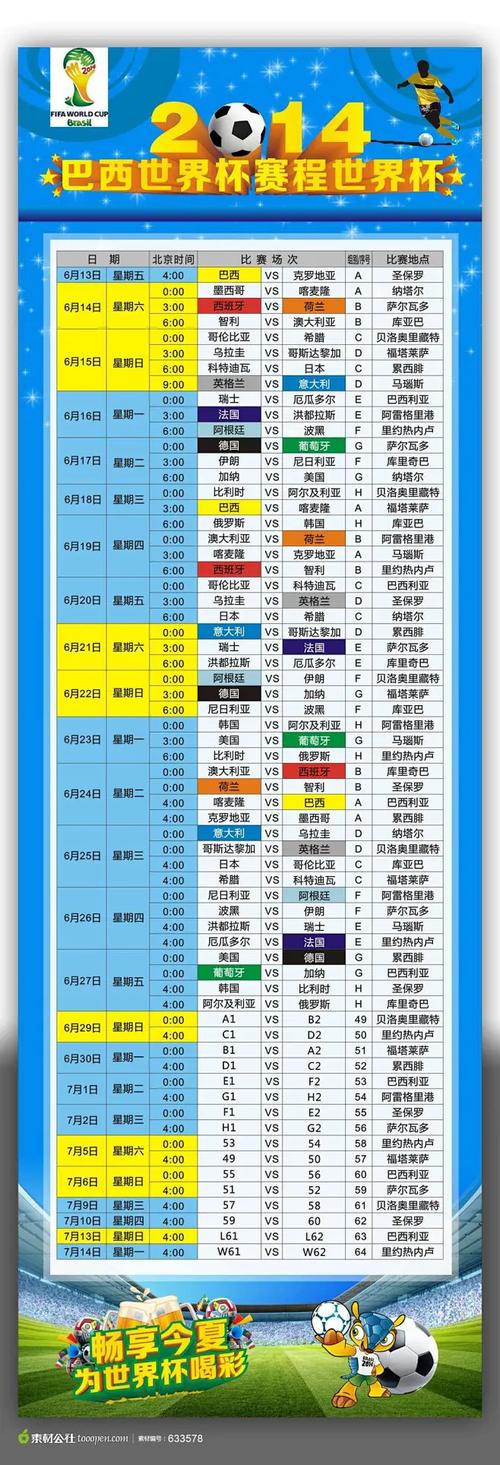 2026巴西世界杯赛程时间表及举办日期确定了吗?