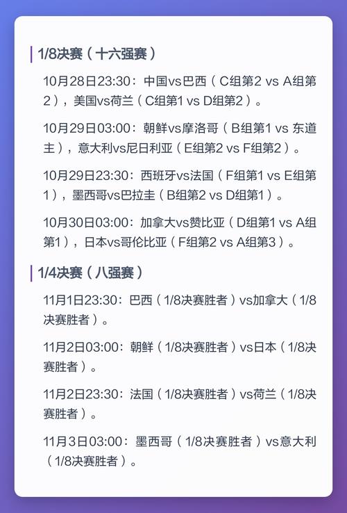 2024年U17女足世界杯赛程安排是怎样的?
