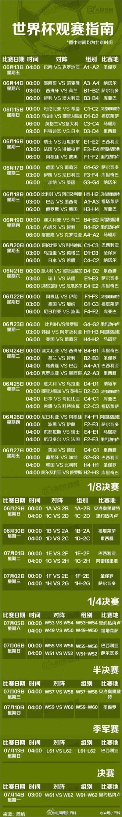 世界杯开幕时间定在什么时候?